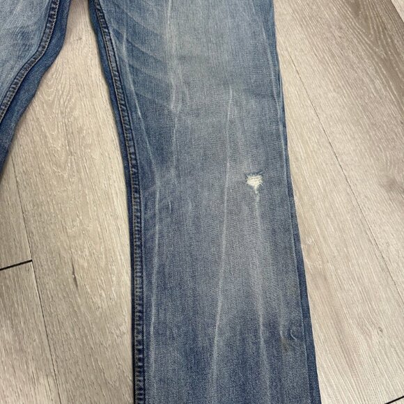 Vintage Levi's 504 Men's Blue Straight Leg Denim Jeans - Size 33x27 - Picture 8 of 10